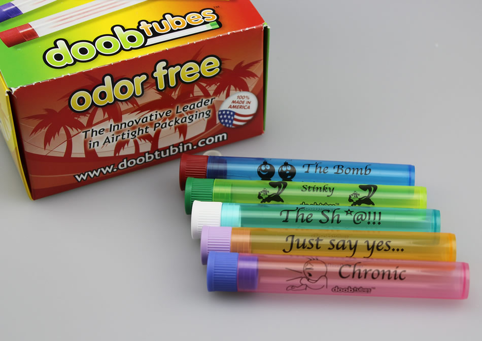 10 x Doob Tubes Assorted Colours Doob Tube Holder Tubes Rolling Paper