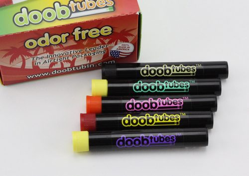 Assorted Colors Doob Tubes 4 Pack Small Airtight Packaging Tubes 